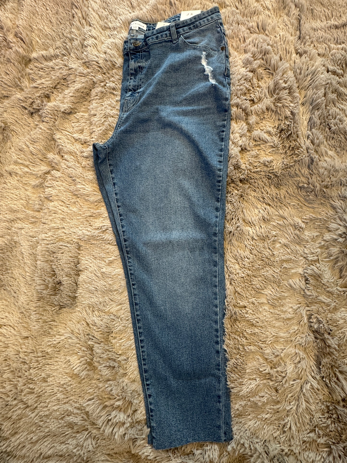 Light Wash Mid Rise Skinny Jean