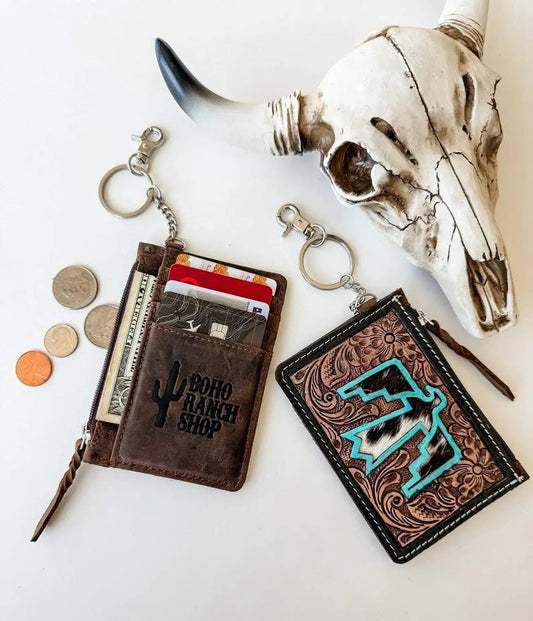 Turquoise Pop Keychain Wallet