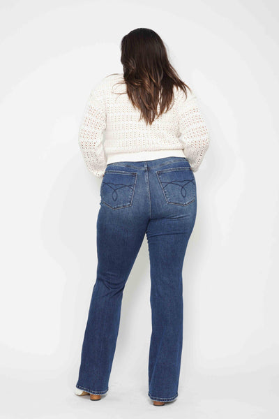 High Waist, Tummy Control Bootcut Jean