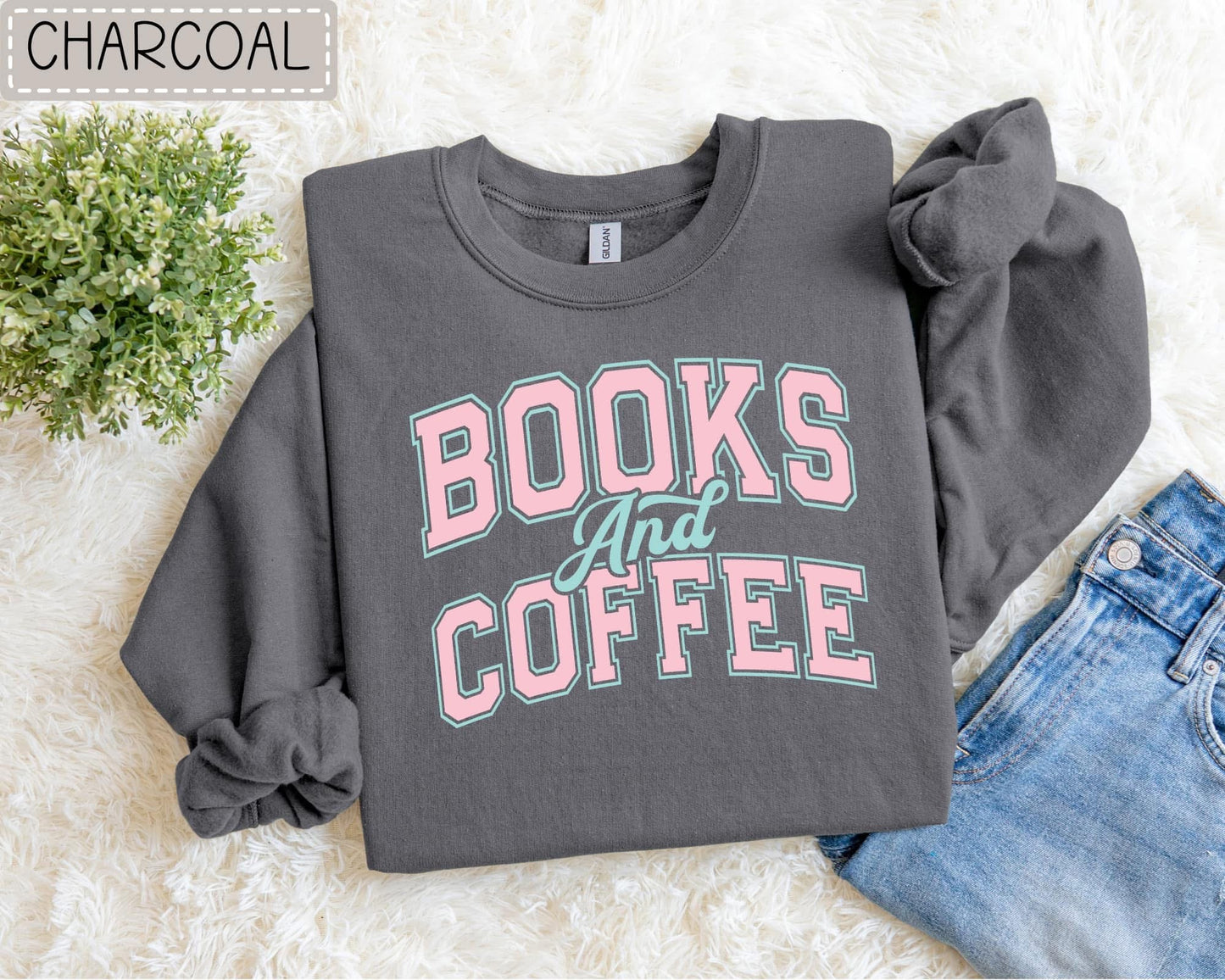 Books and Coffee Graphic