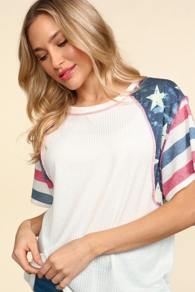 Flag Knit Top