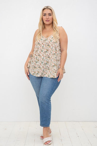 Dainty Floral Tank Top