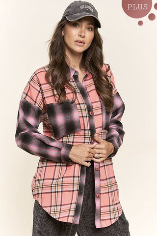 Multicolor Plaid Flannel Top