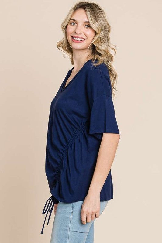 Navy V-Neck top