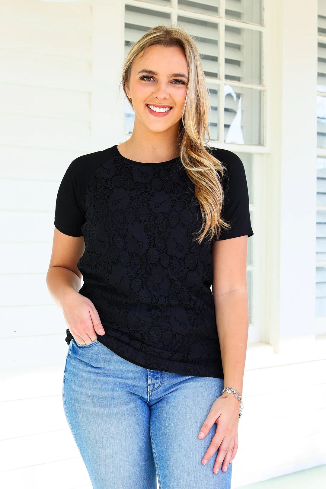 Juliet Lace Front Tee