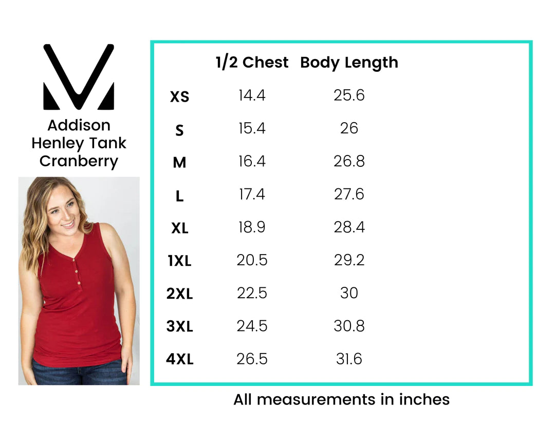 Ribbed Henley Tanks - Cranberry