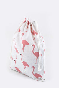Canvas Flamingo Bag
