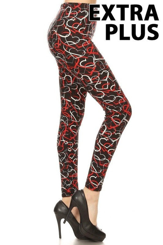 Heart Print Leggins