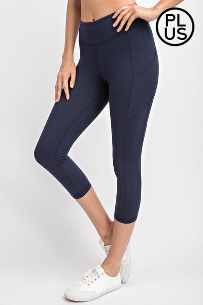 Capri Length Yoga Pants with Pockets