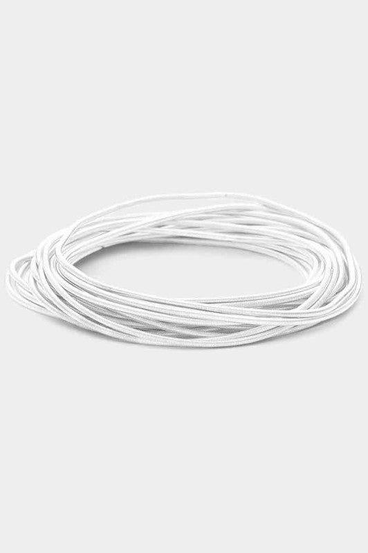 20PCS - Guitar String Stackable Stretch Bracelets