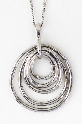 Silver Metal Pendent Necklace