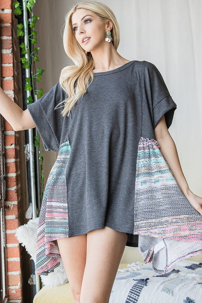 $18 1X Only Multicolor Side Tunic