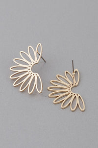 Open Split Flower Earrings