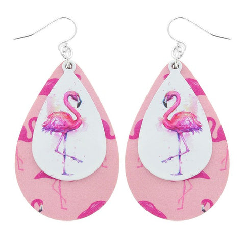 Flamingo Dangle Earrings