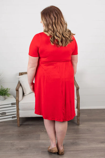 $18 Tinley Dress - Red