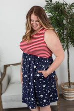 $20 Kelsey Tank Dress- Stars and Stripes