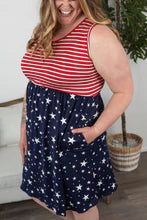 $20 Kelsey Tank Dress- Stars and Stripes
