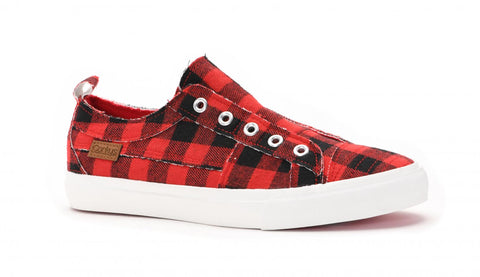 $20 Buffalo Plaid Slip on Sneaker