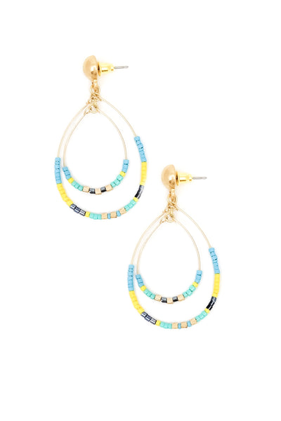 Laci Earrings - Yellow or Turquoise