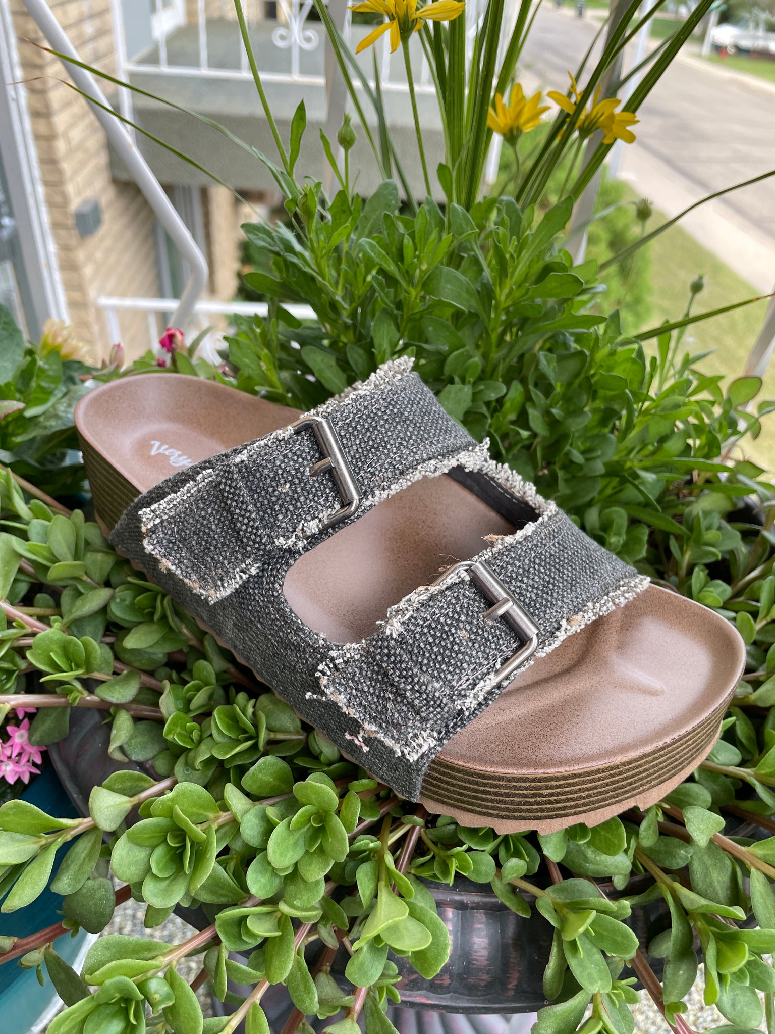 $30 Robyn Platform Slides/Sandal - Charcoal