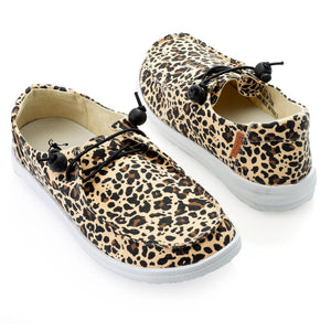 Leopard Print Slip on Shoe